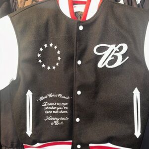 PacSun Black and White Varsity Jacket